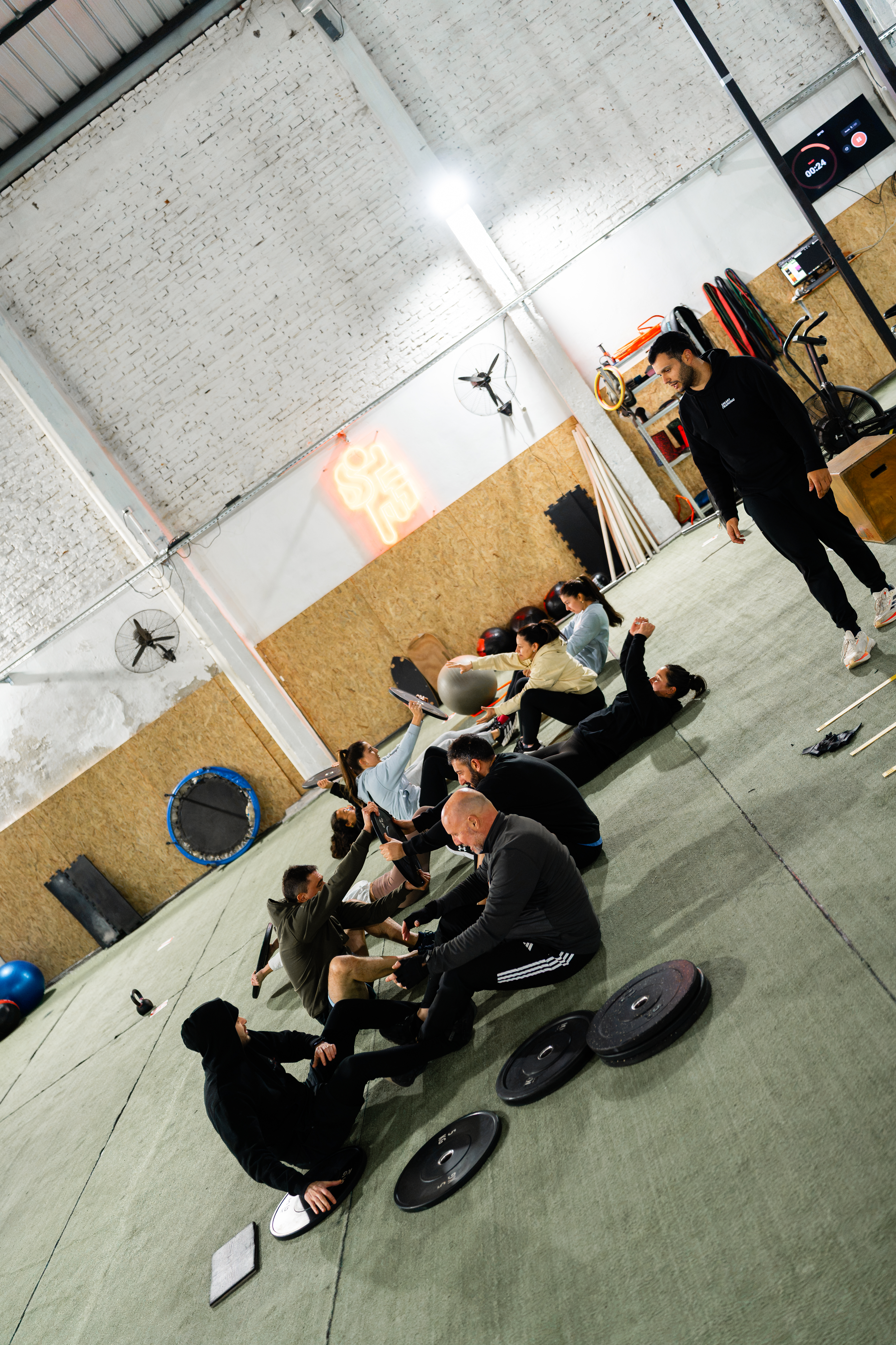 La comunidad entrenando en el espacio actual de Smartraining